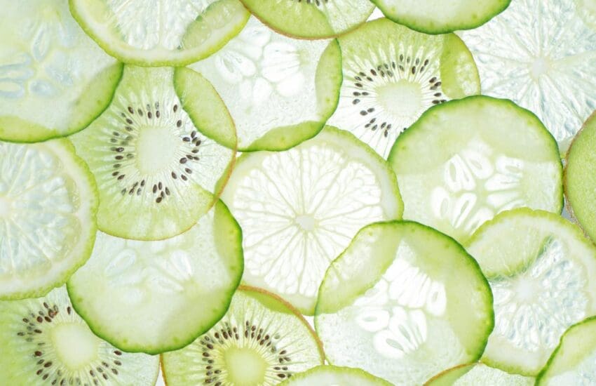 Sliced fruits
